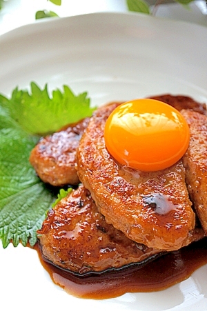 塩麹なめたけを使って♪ふわふわつくね