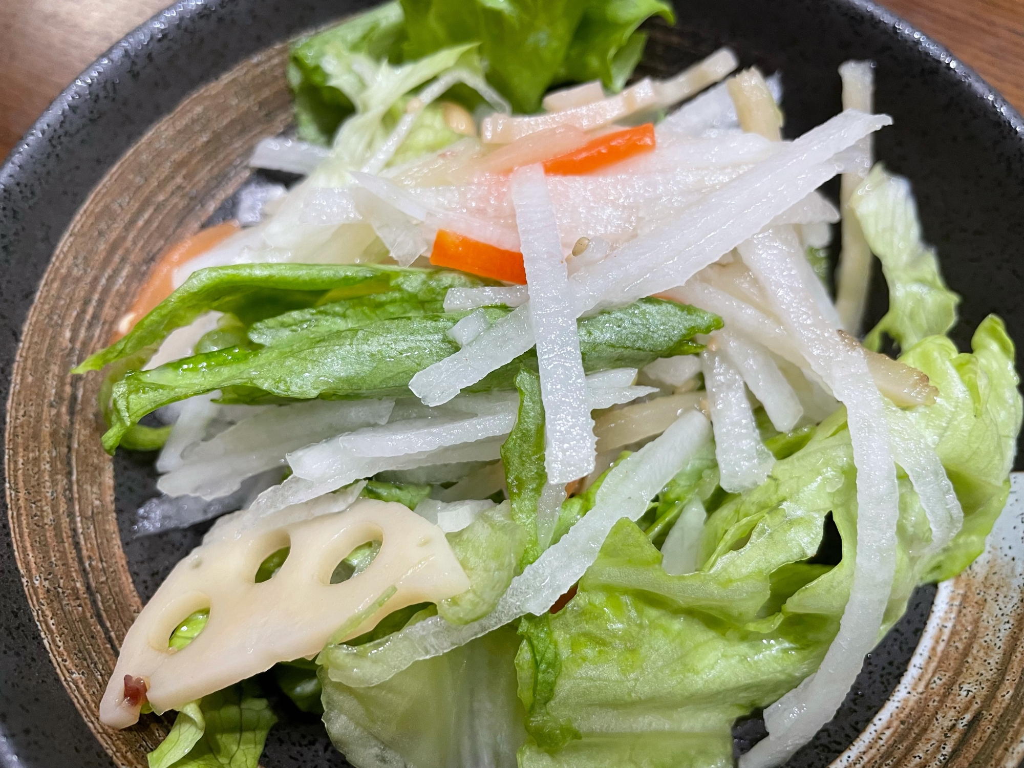 大根と蓮根のサラダ