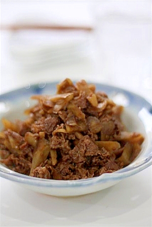 アクぬき不要! 栄養満点! 牛肉とごぼうのしぐれ煮