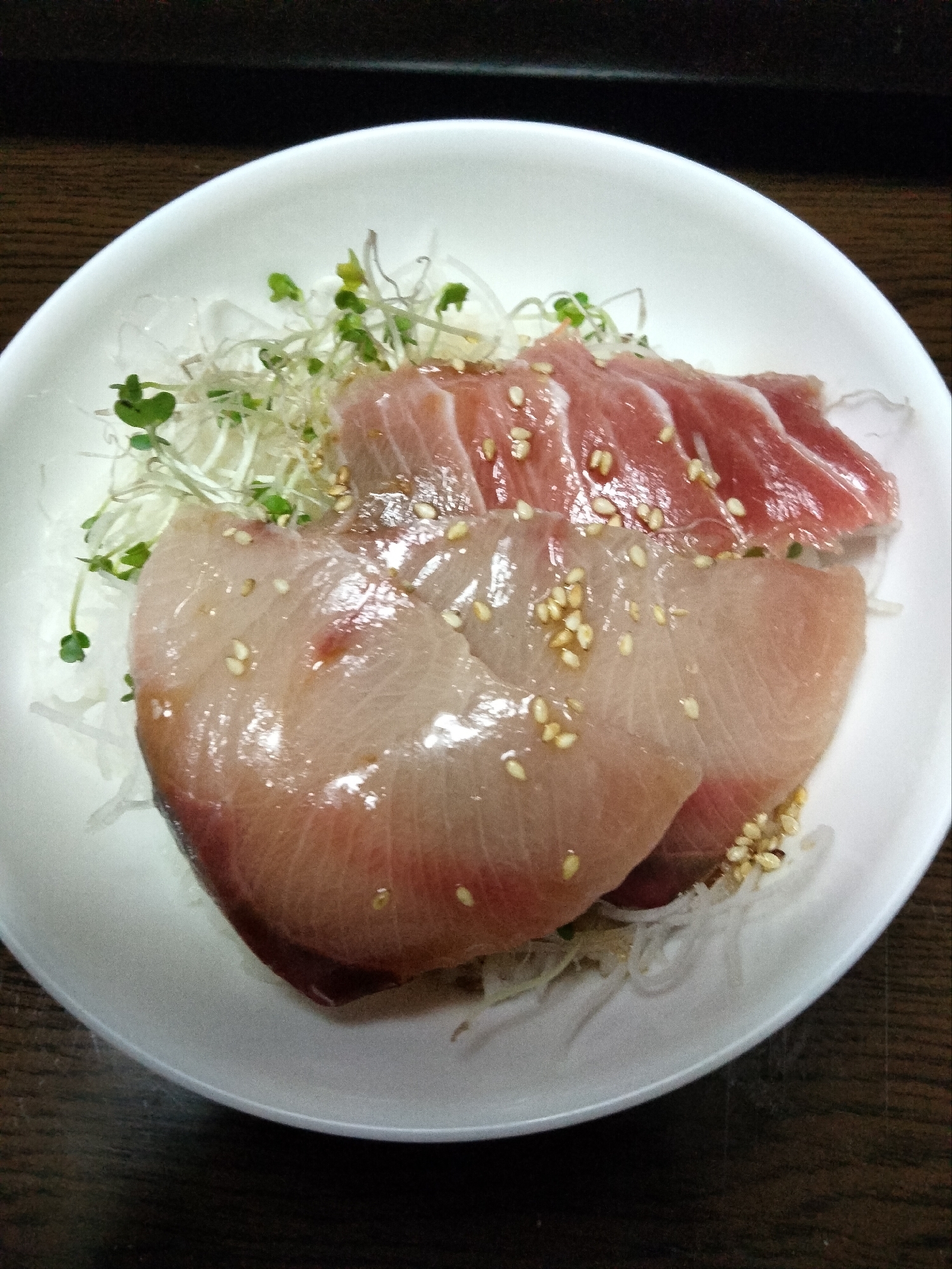 はまちとカンパチで 簡単！海鮮丼