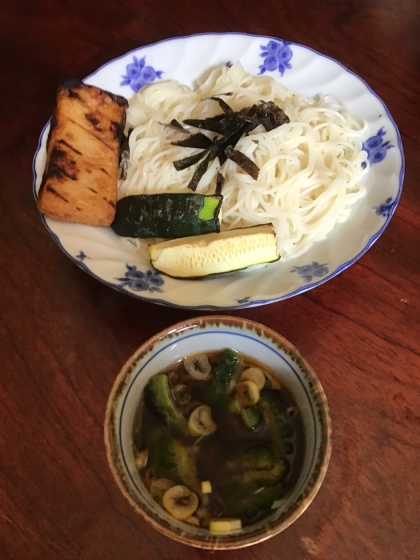 ごま油香る、そうめん