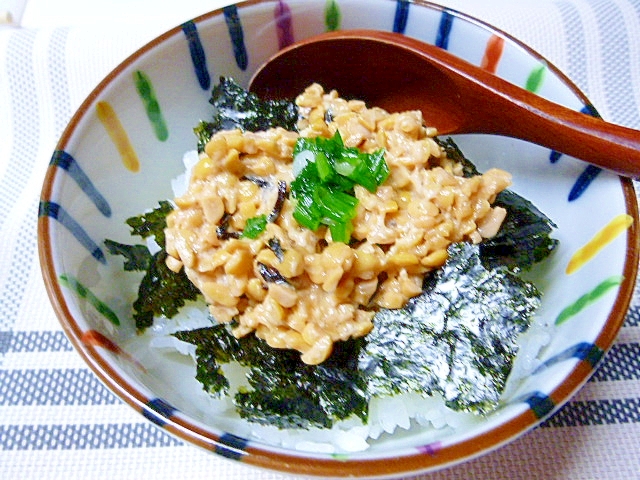 試してみて！お味噌で味付け納豆丼♪