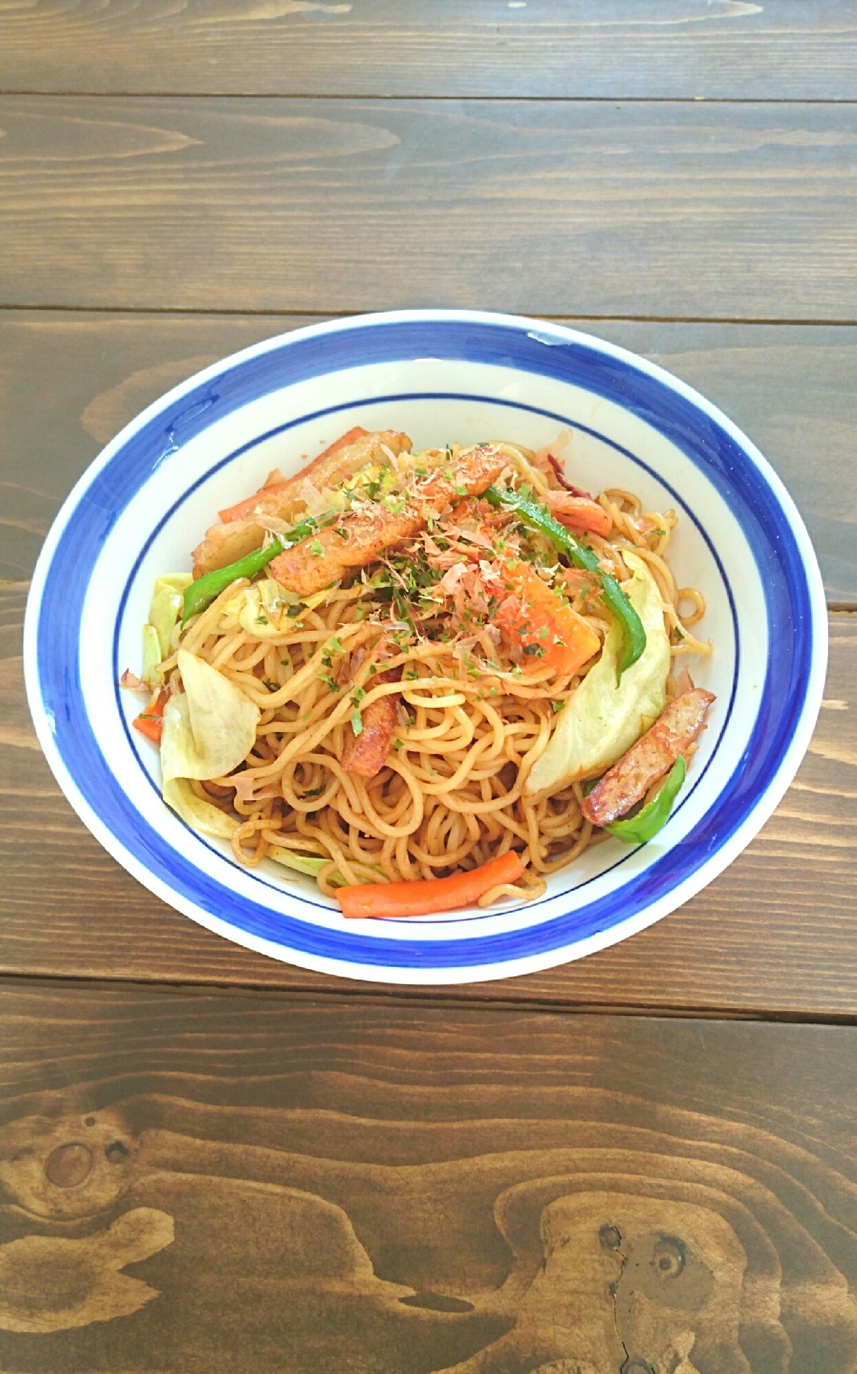 モチモチ麺でつくる♪さつま揚げ入り焼きそば