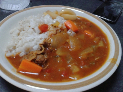 こんばんは☆
ウスターソースがいい味出してるかもぉ♡　子供たちもお替りでした！ごちそうさまです＾＾