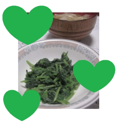 冷凍ほうれん草を使って★ほうれん草炒め