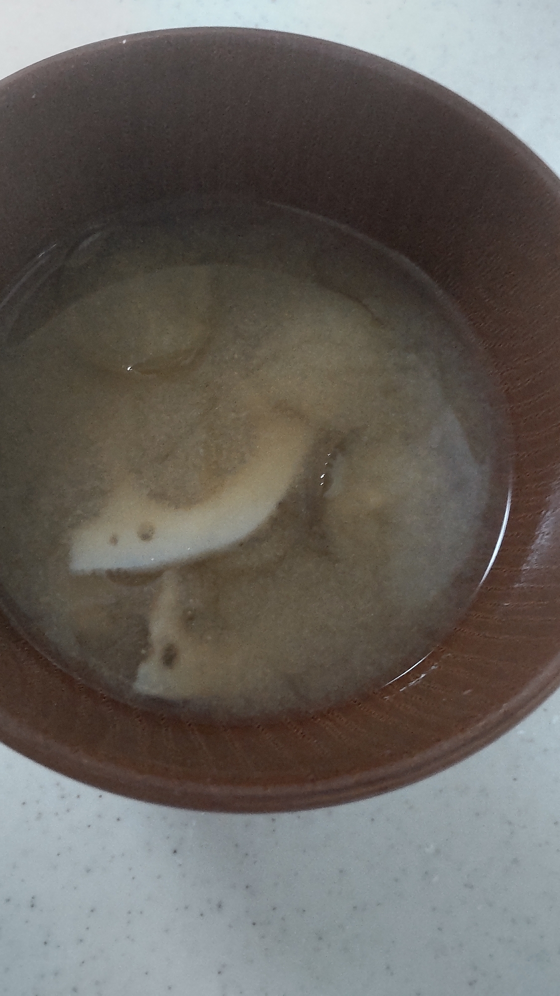 れんこんとなすのお味噌汁