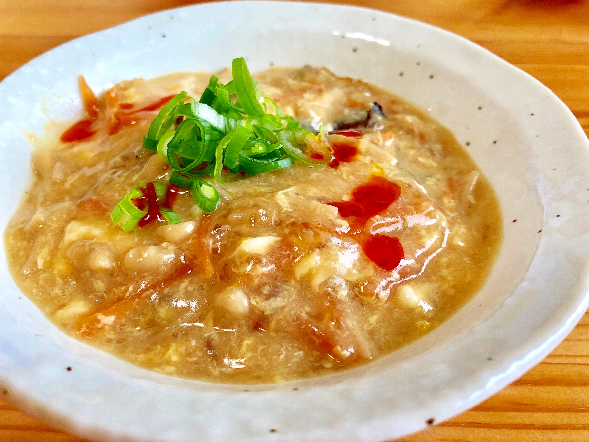 あんかけ豆腐☆酸辣湯風