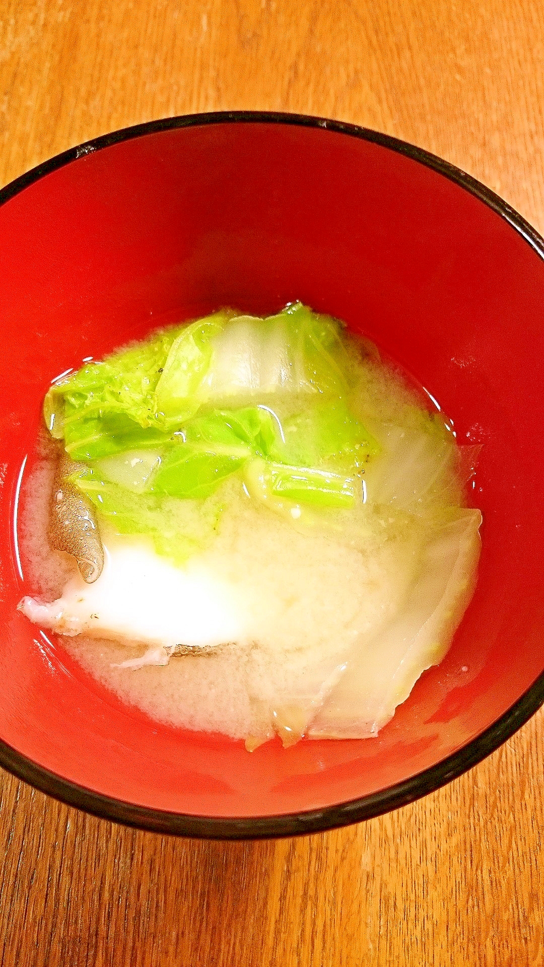 白菜と鱈の味噌汁