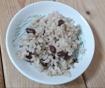 炊飯器でもち米だけの赤飯