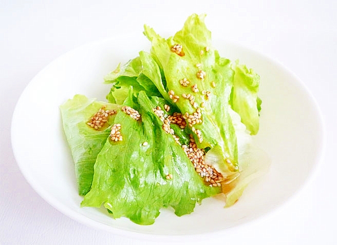 ポン酢でお手軽 レタスのチョレギサラダ レシピ 作り方 By Liqueur 楽天レシピ