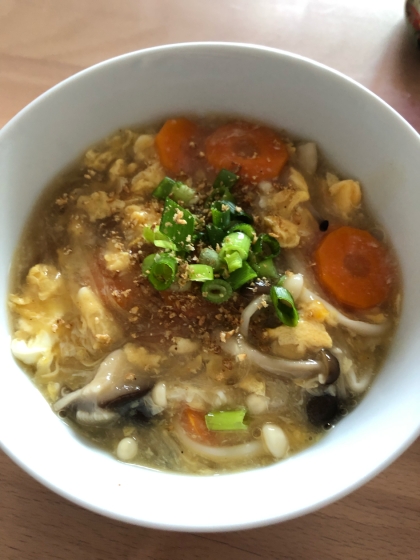 初めて酸辣湯作りました！美味しかったです♪