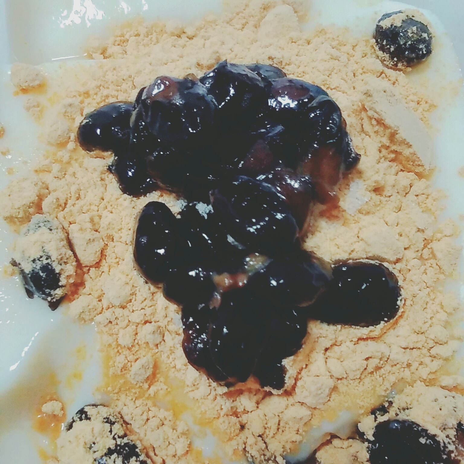 黒豆きなこ豆乳プリン