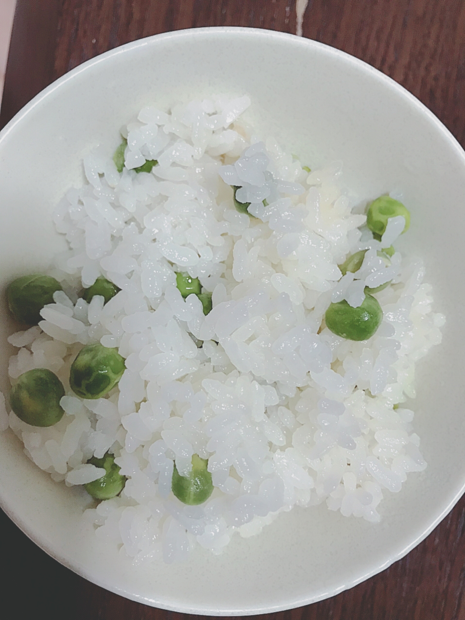 旬の炊き込み、うすいえんどうご飯❣️