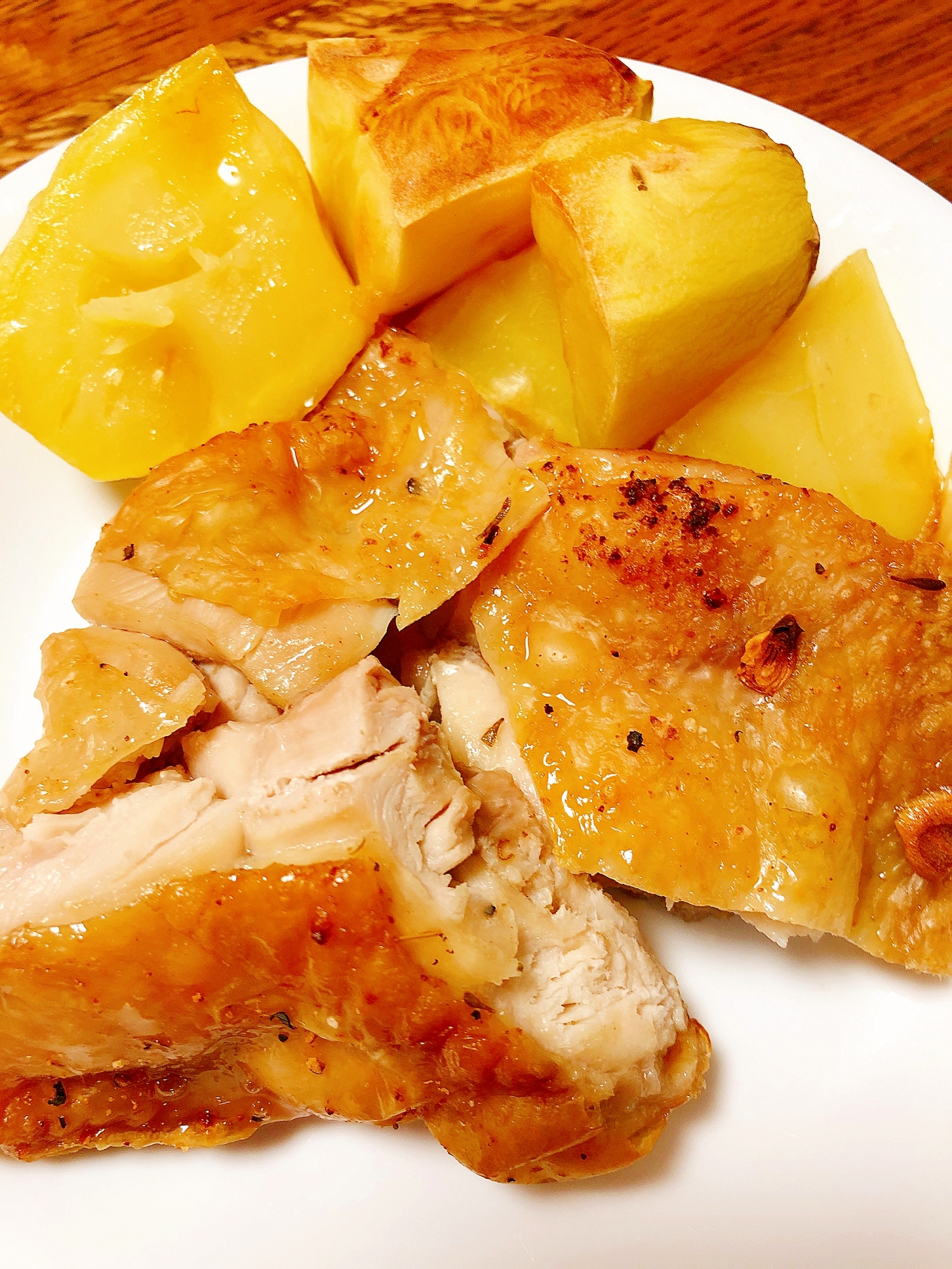 オーブンで!パリッとジューシーチキン