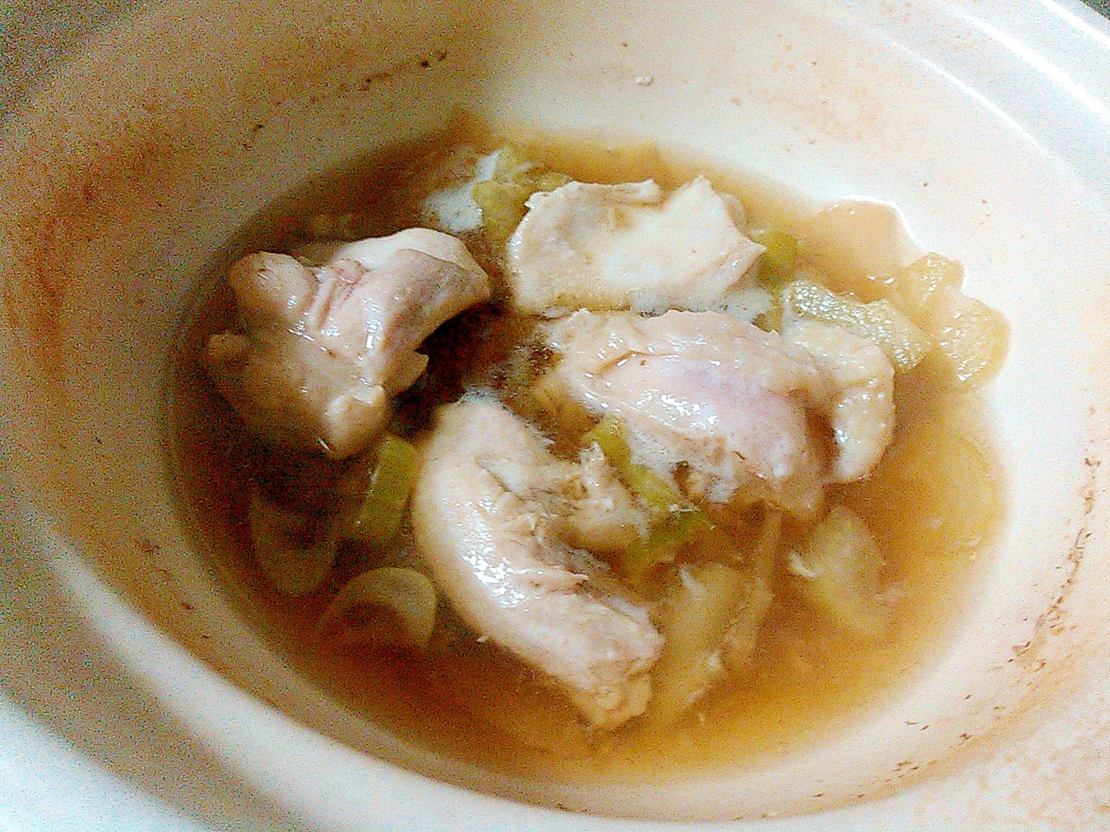鶏と香味野菜のスープ