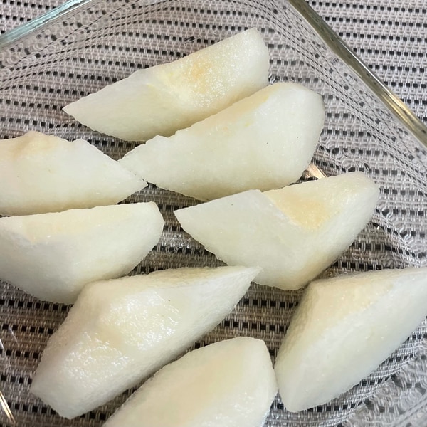 カット梨の酸化による変色を防ぐ方法1 レシピ 作り方 By Coront 楽天レシピ カット梨の酸化による変色を防ぐ方法1 レシピ 作り方 By Coront 楽天レシピ