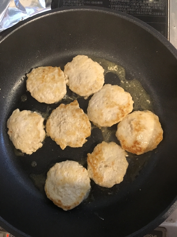 【簡単】つくね風ハンバーグ   子どものごはんに