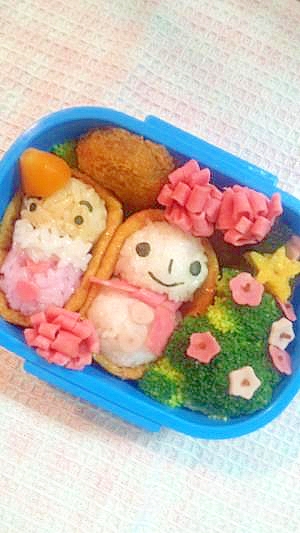 キャラ弁☆稲荷サンタ