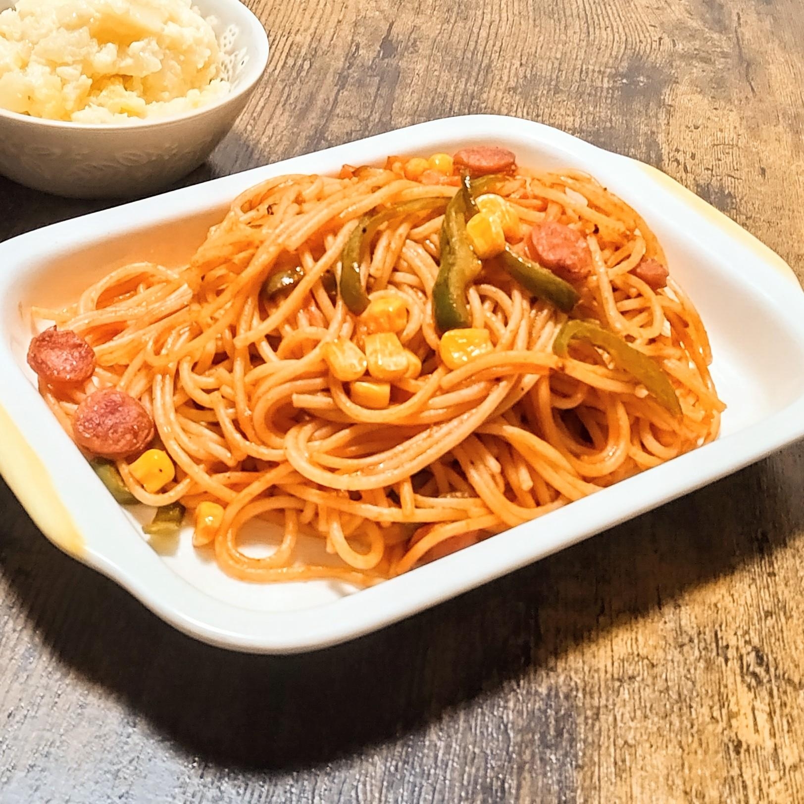 冷凍スイートコーン入りナポリタン♬