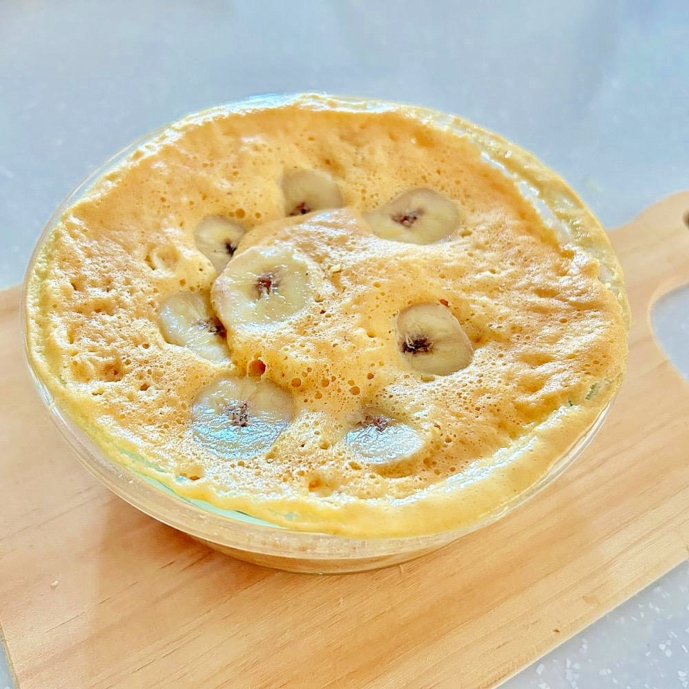 【砂糖不使用】電子レンジで簡単きなこバナナ蒸しパン