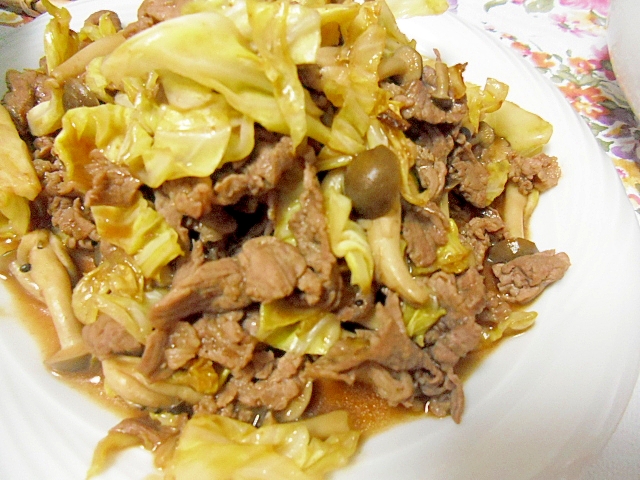 牛肉とキャベツの焼肉のタレ炒め レシピ 作り方 By ミスチバス 楽天レシピ