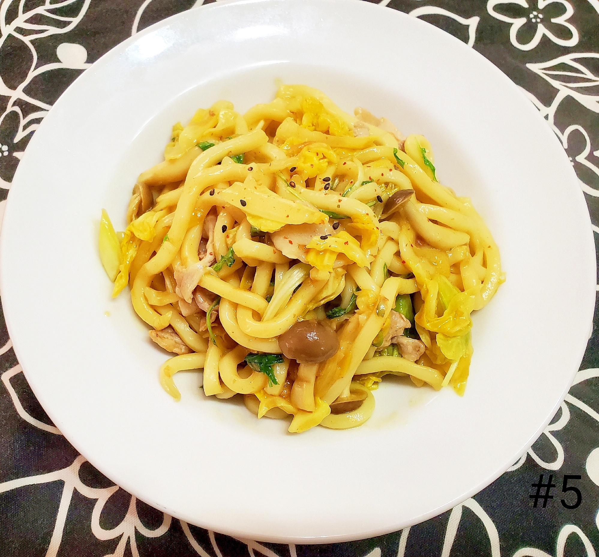 カレー焼きうどん