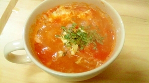 ダイエット★トマト玉ねぎの卵スープ　175Kcal