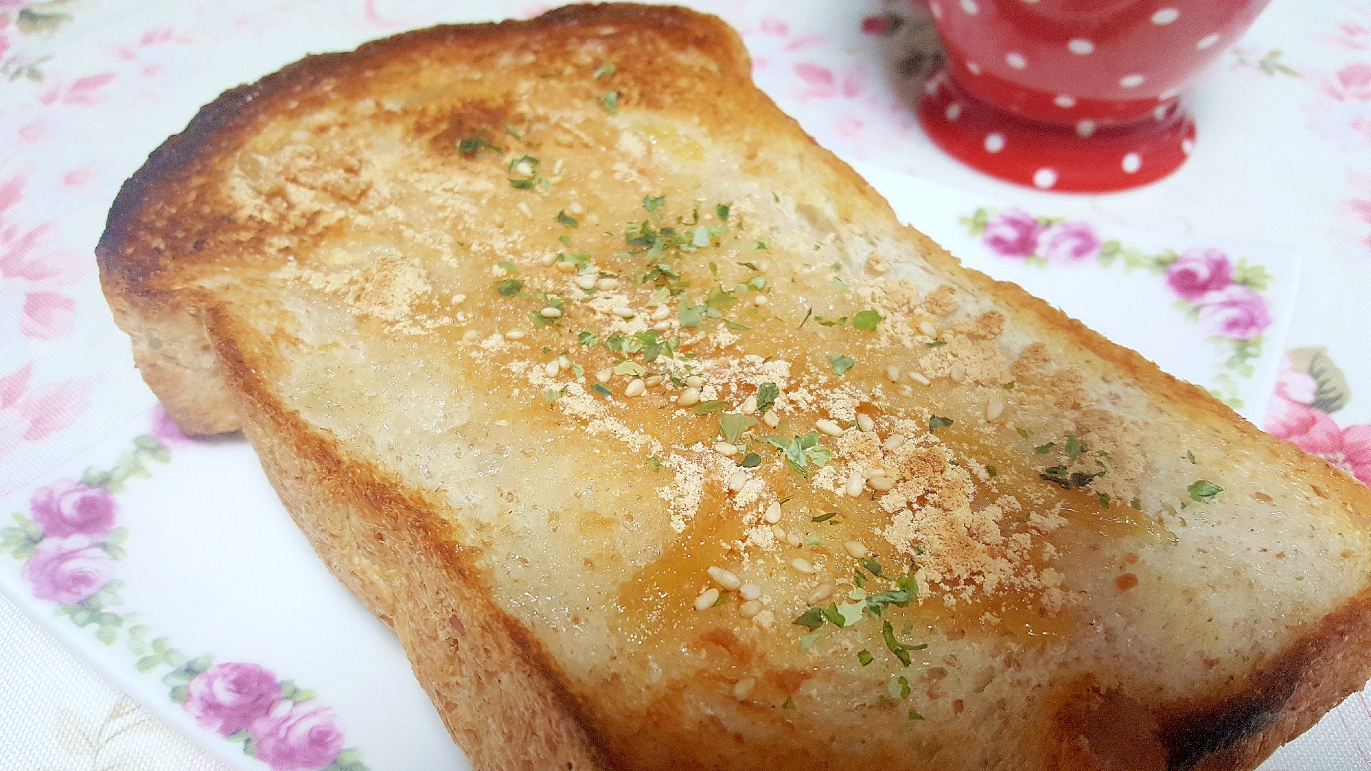 ピリッと刺激的♡生姜ジャムきな粉トースト