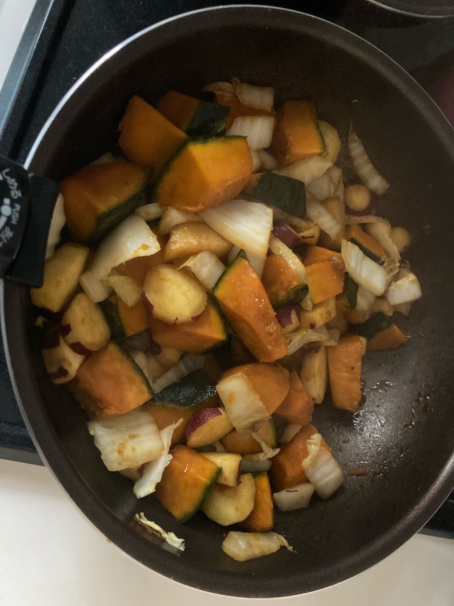サツマイモとかぼちゃと白菜の煮物⁑