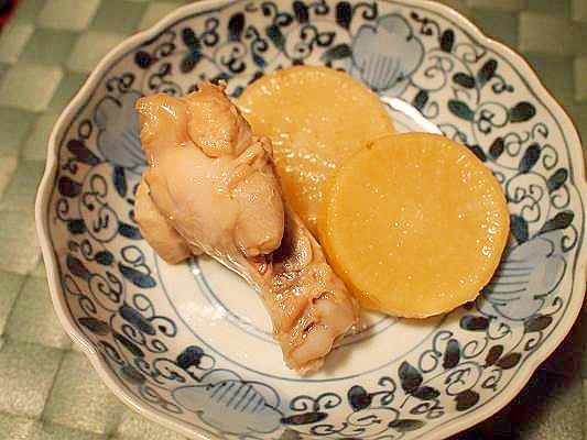 圧力鍋で干し大根と鶏手羽の酢っぱ煮