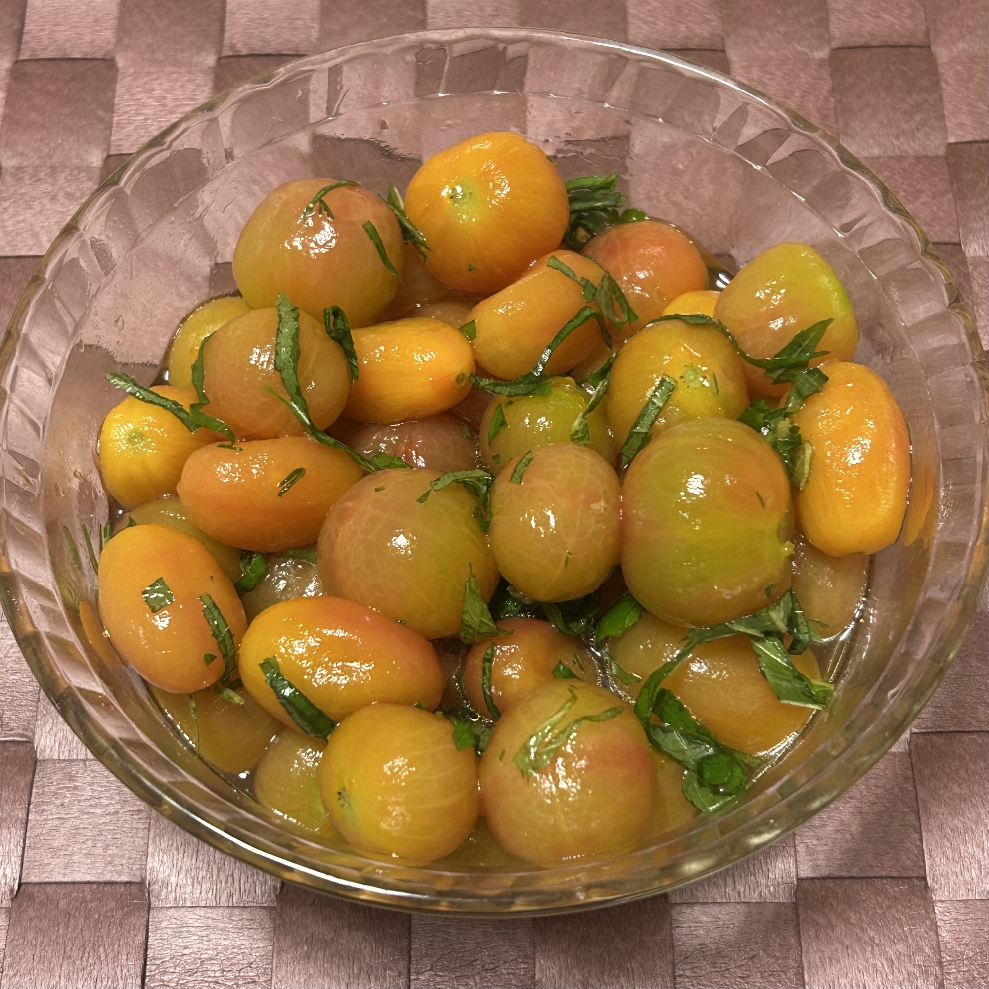 【甘い】ミニトマトの大葉ナムル