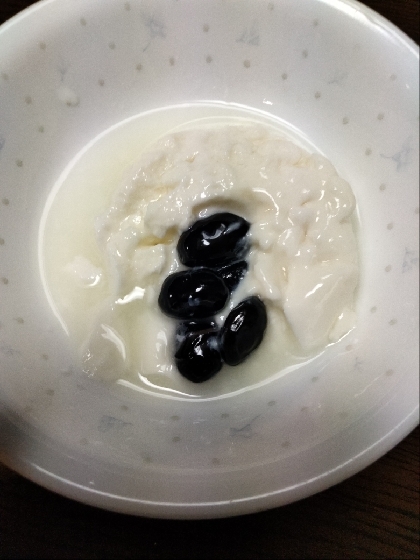 黒豆豆乳ヨーグルト♪