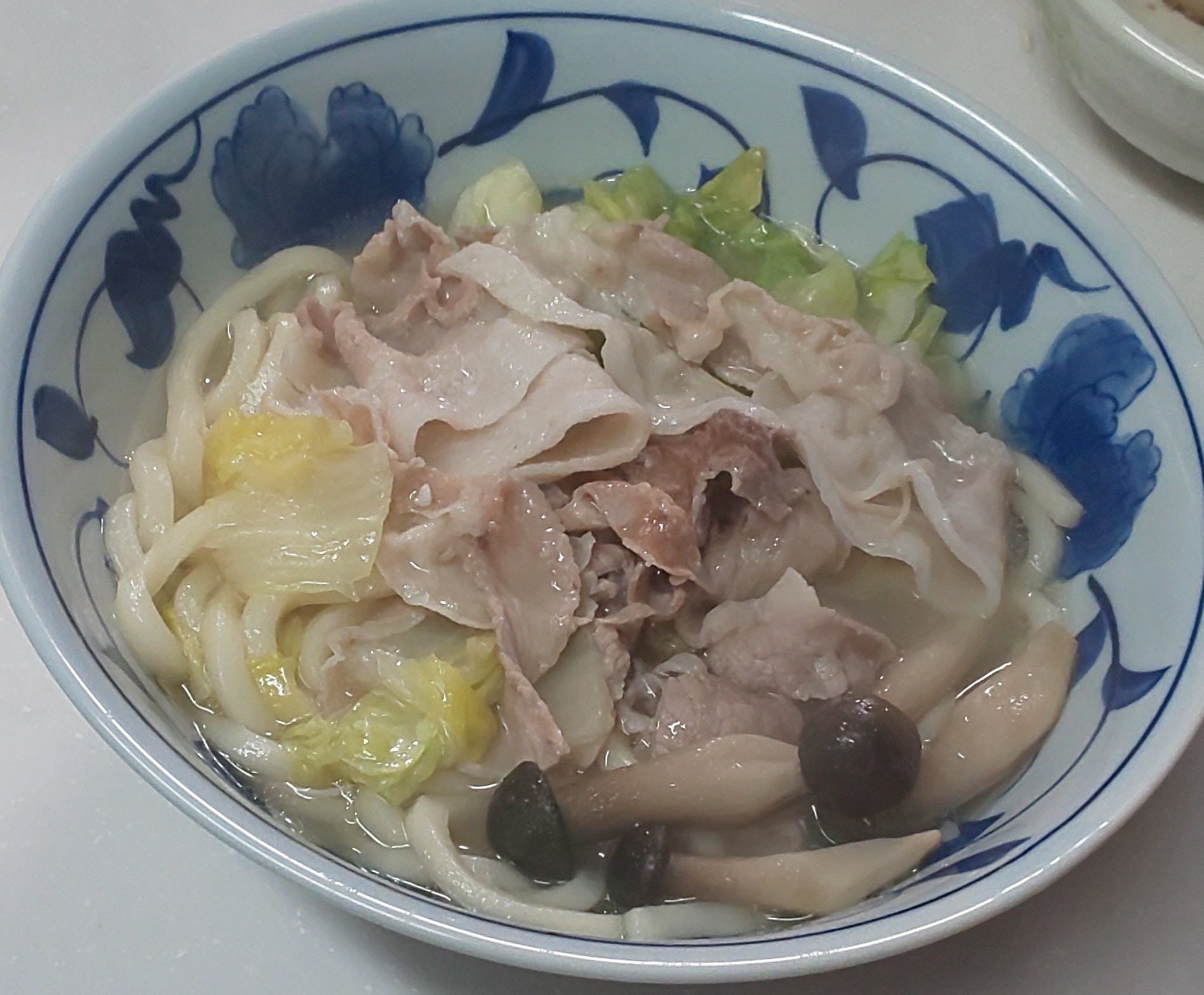 たっぷり豚肉のうどん(*^^*)