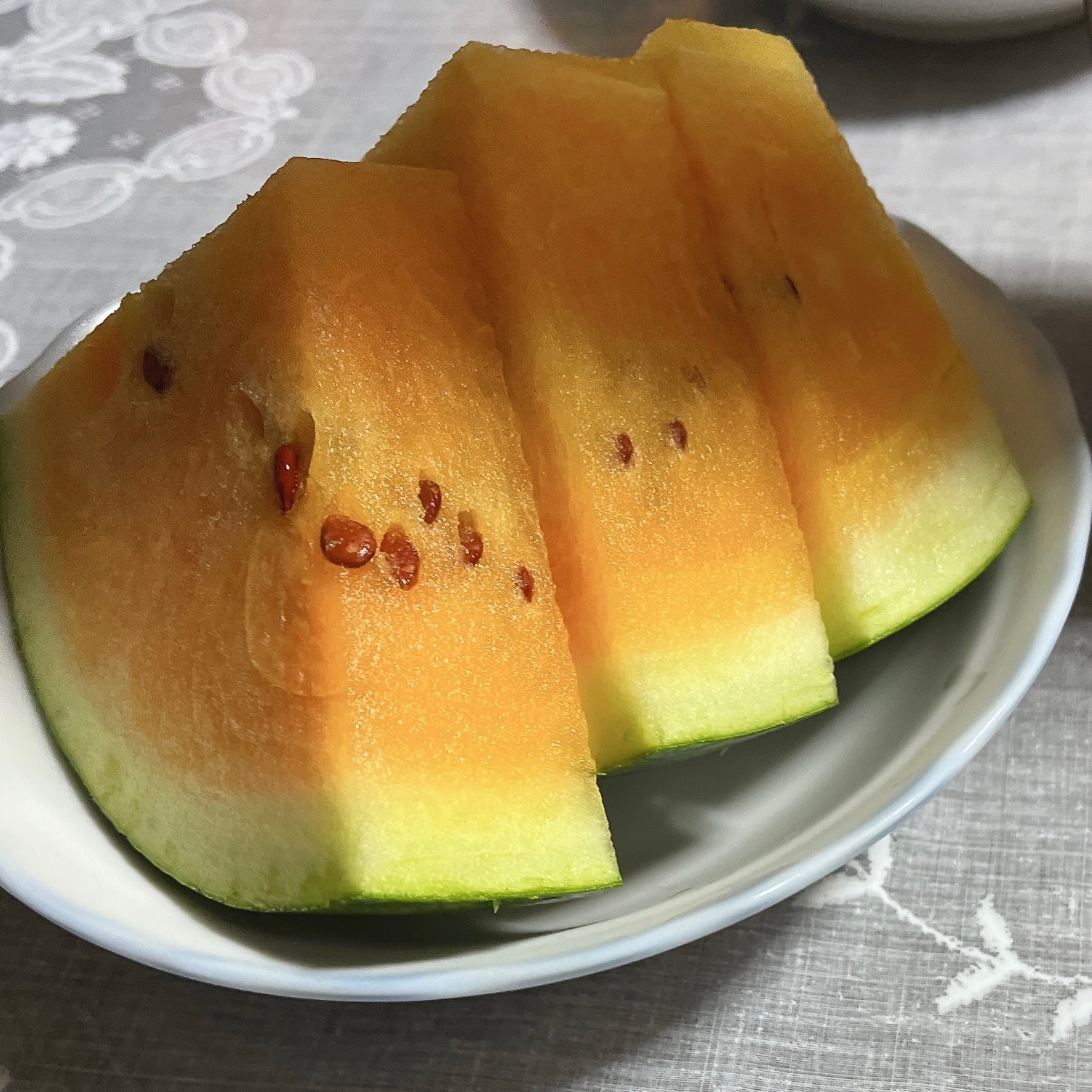 スイカの均等な切り方 レシピ 作り方 By えむえむむෆのんびりです 楽天レシピ