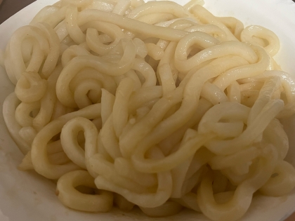 レンジでポン酢うどん