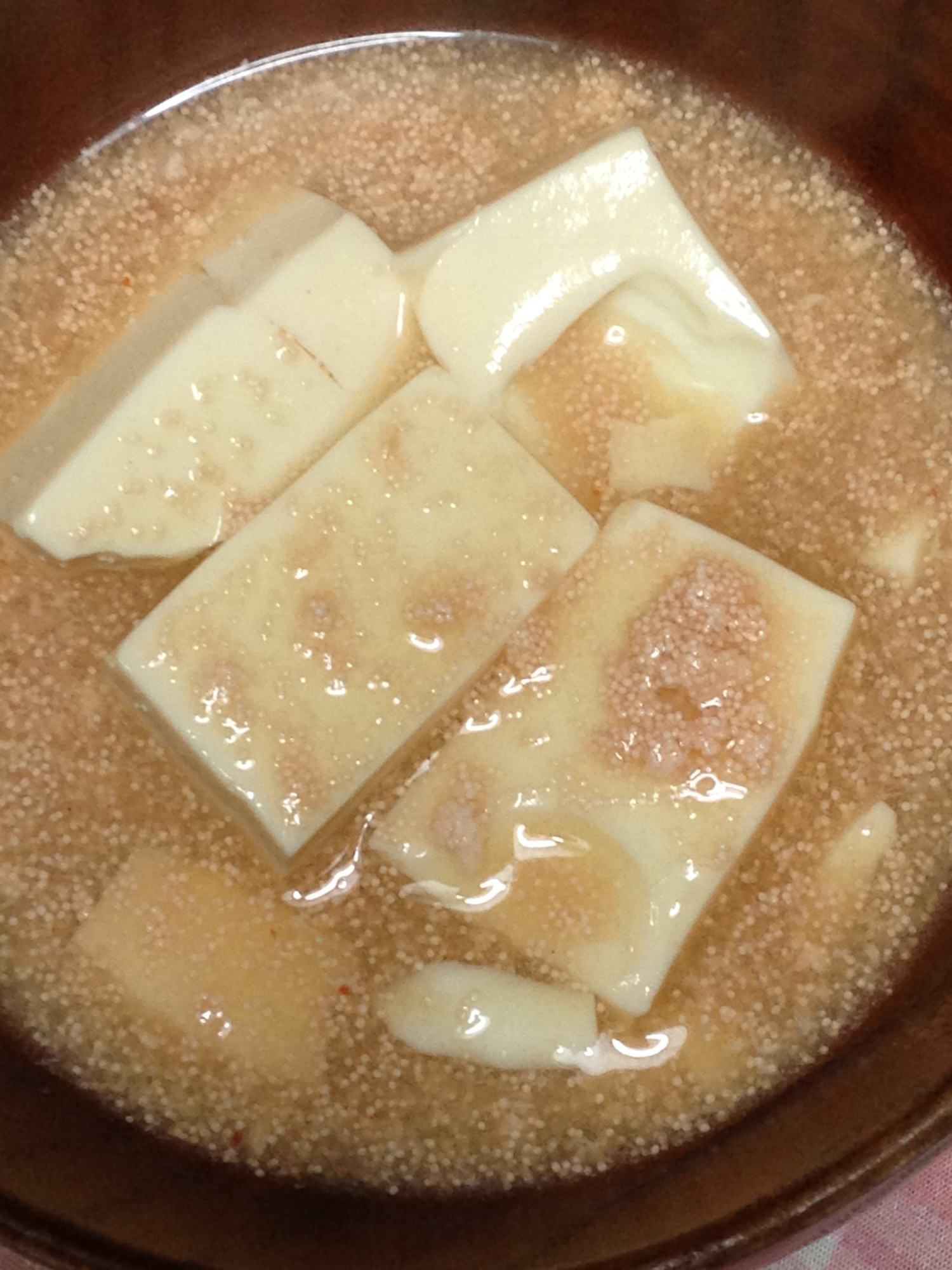 絹豆腐のたらこあんかけ（低糖質）