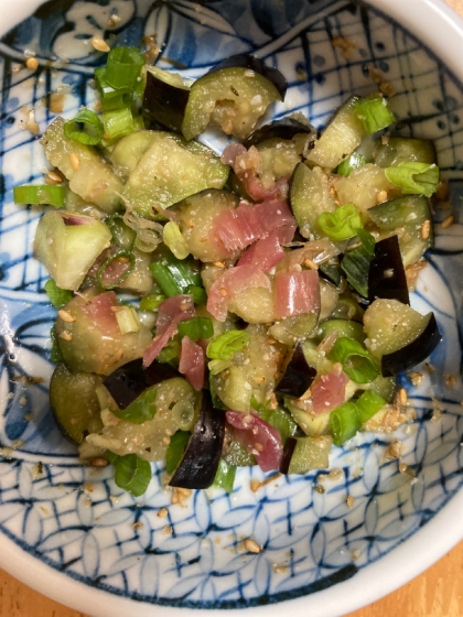 水なすの香味醤油