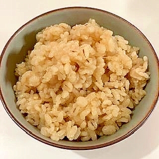 白米：押麦=1:1で桜ご飯　⭐　煮物の残り煮汁で