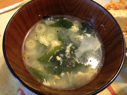 中華かき玉ワカメスープ
