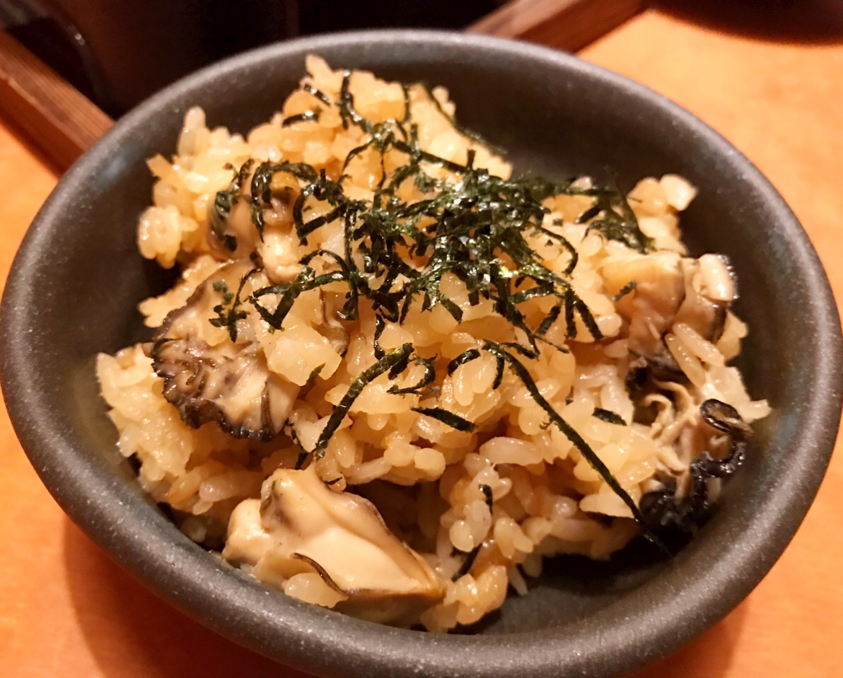牡蠣の炊き込みご飯♪