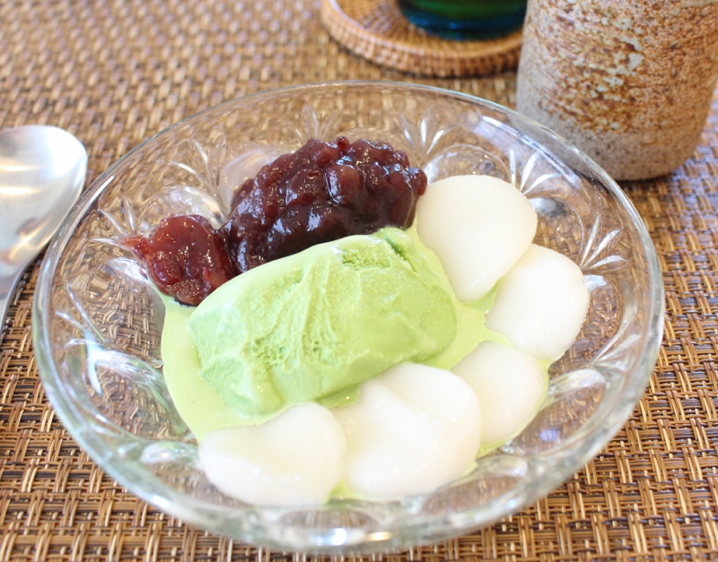 もちもち♡お家でお手軽!白玉ぜんざい抹茶パフェ♡