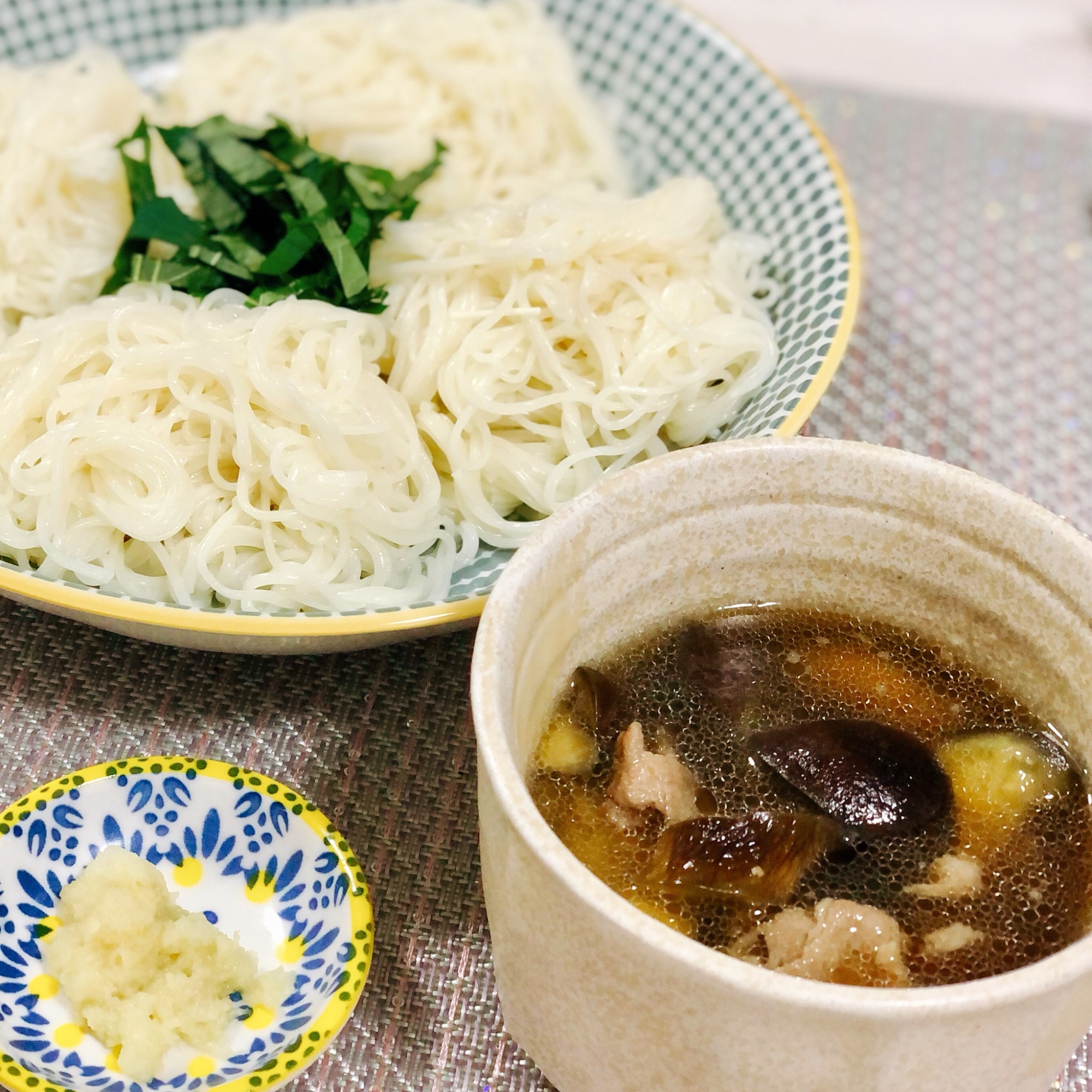 なすと豚肉のそうめん♩簡単アレンジそうめんで大満足