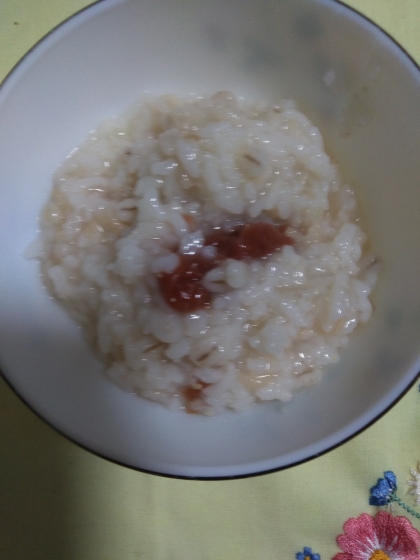 梅干し入りのおかゆ