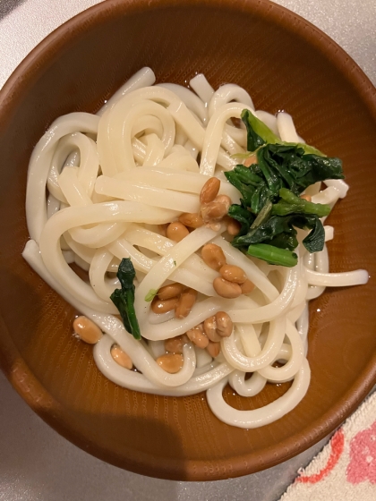 【離乳食後期】小松菜納豆うどん
