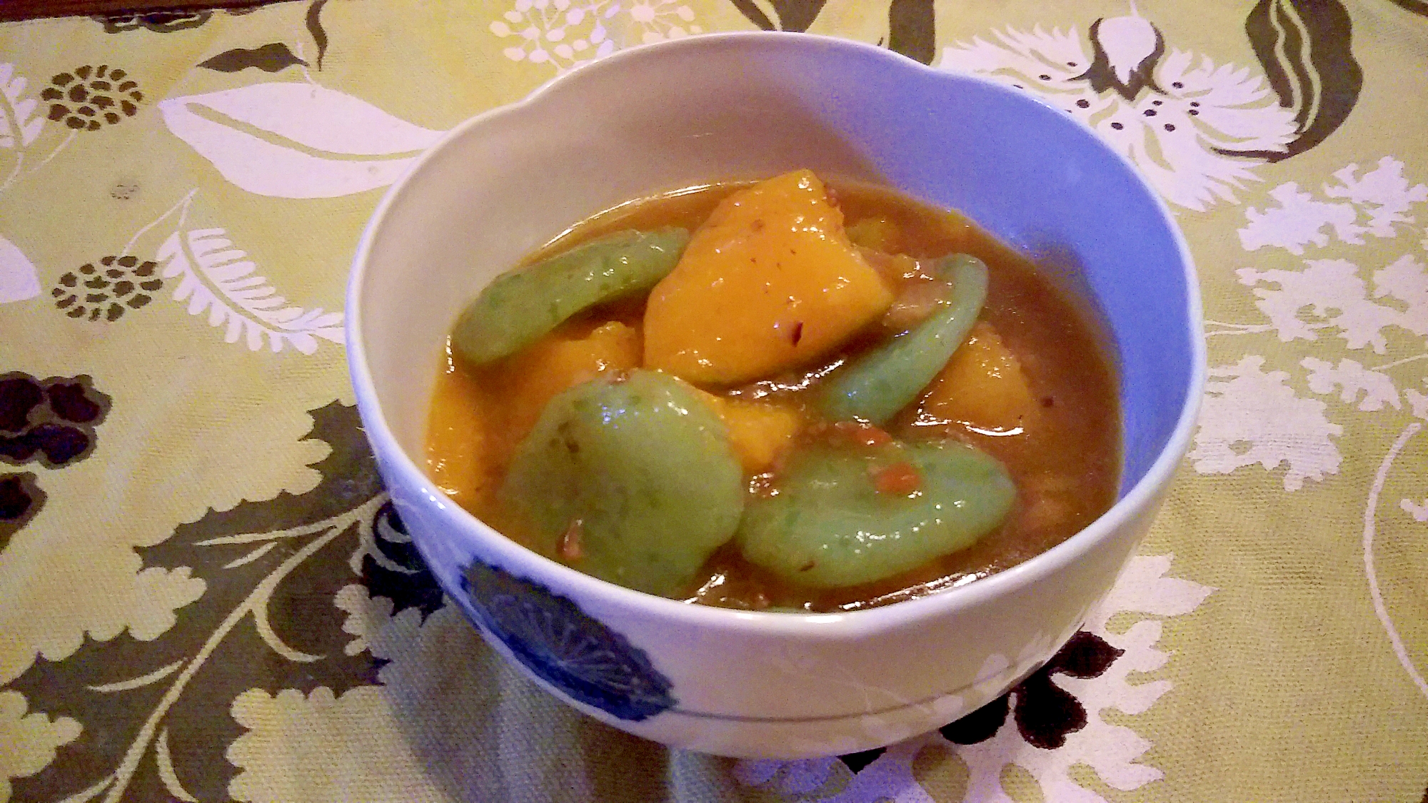 かぼちゃとこんにゃくの煮物