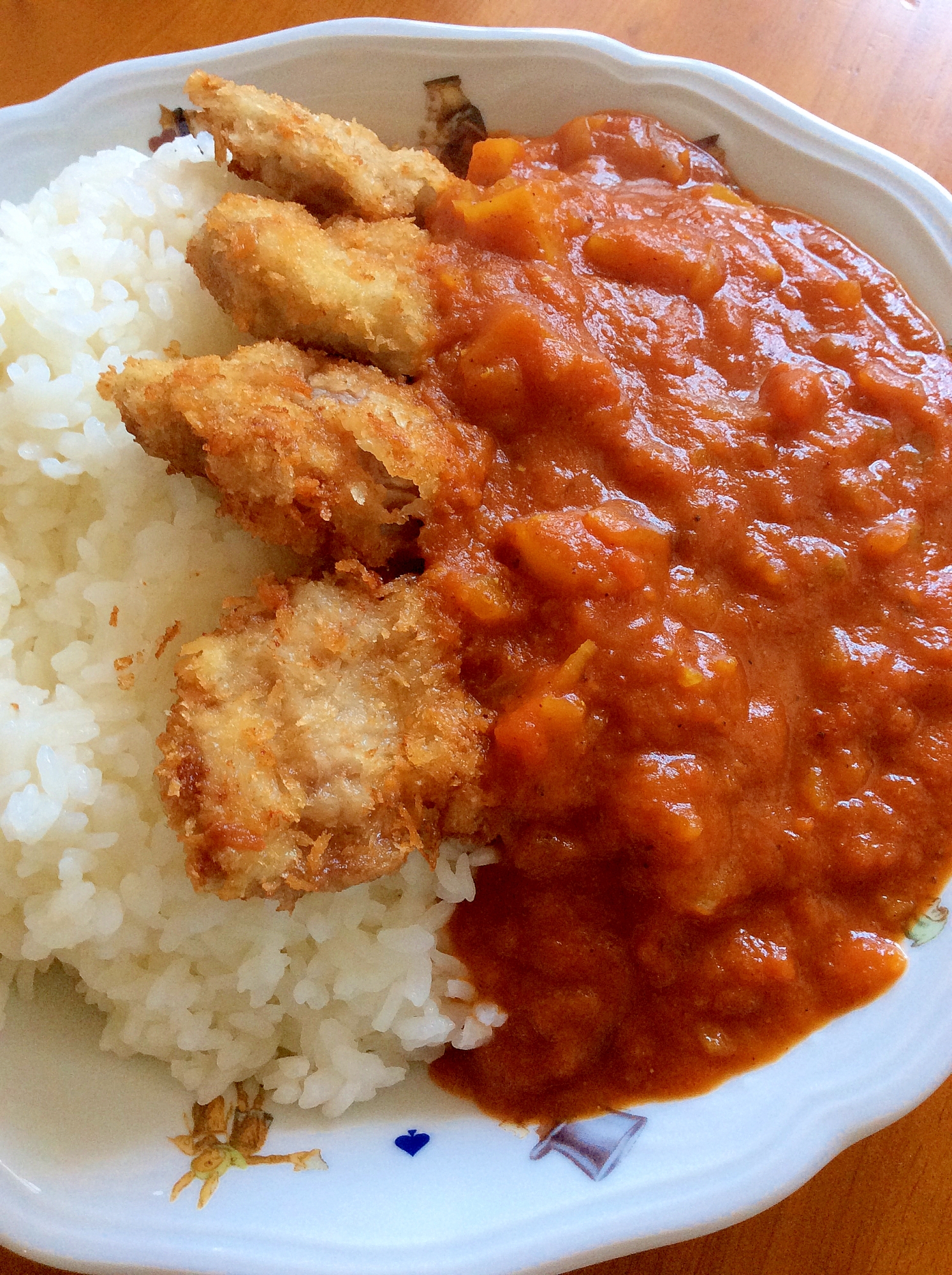 トマト水煮缶とんかつカレー