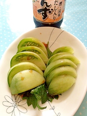 グリーントマトで野菜の刺身 ポン酢がけ レシピ 作り方 By Minori Ohisamanotikara 楽天レシピ グリーントマトで野菜の刺身 ポン酢がけ レシピ 作り方 By Minori Ohisamanotikara 楽天レシピ