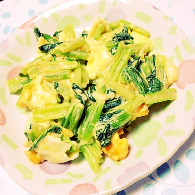 （カルシウム）小松菜の卵サラダ