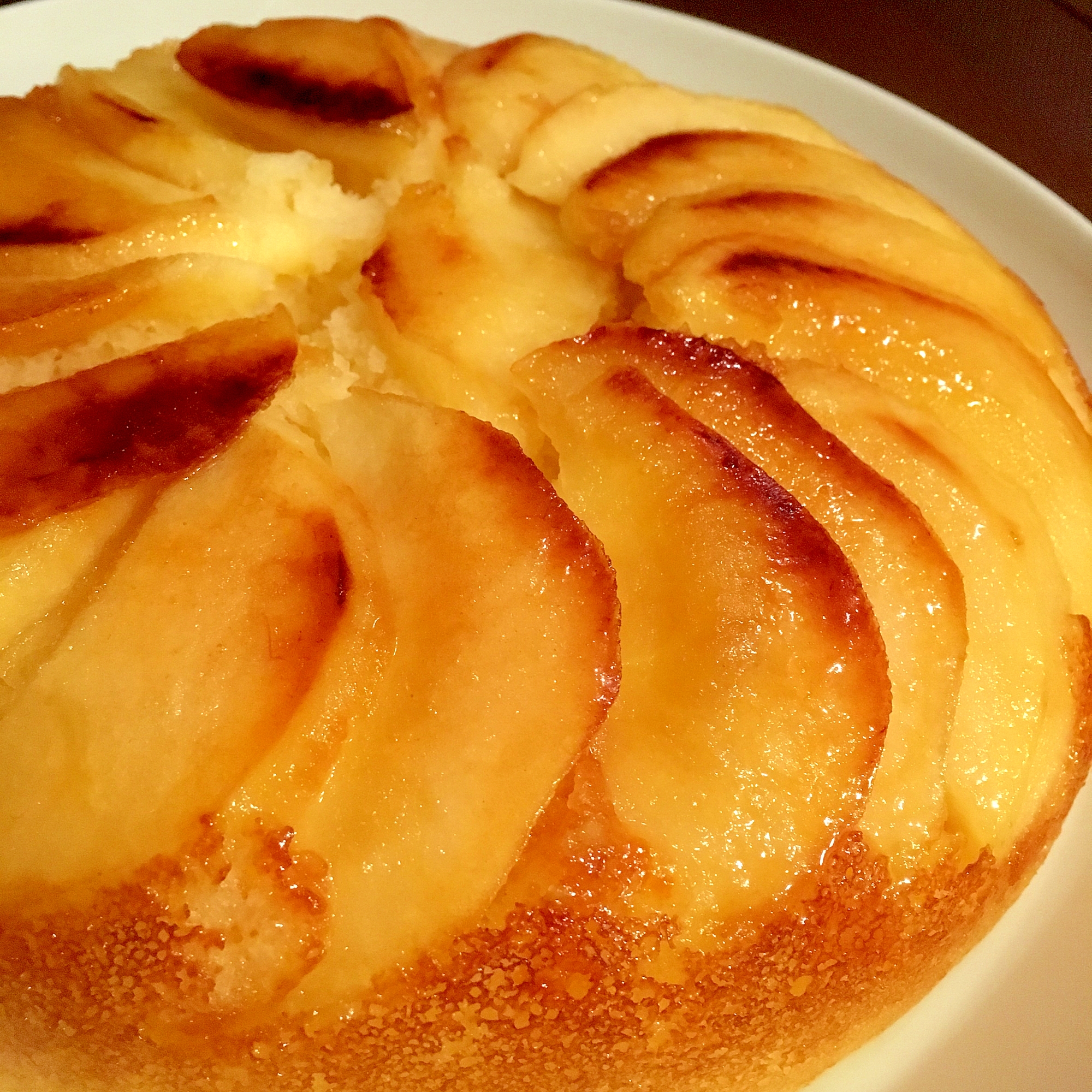炊飯器で簡単☆煮りんごのHMケーキ