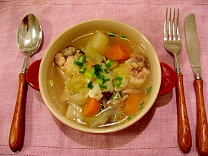 鶏と野菜のスープ煮込み